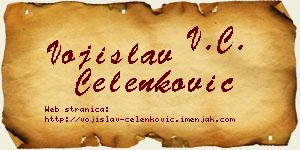 Vojislav Čelenković vizit kartica